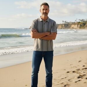 Knights Sportswear Men’s Polo Shirt | Like New | Classic Fit Beach Casual Style